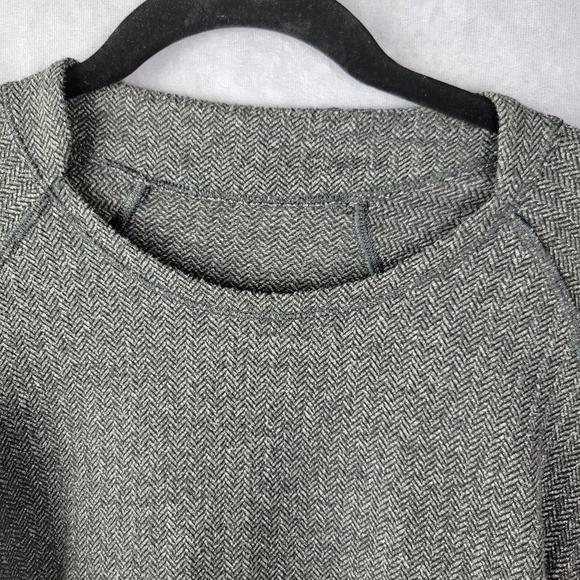 Lululemon Think Fast Long Sleeve Heathered Herringbone Heathered  Size 12 - Picture 4 of 16